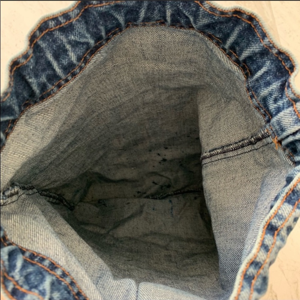 🔥 Vintage Denim YSL drawstring Backpack - Picture 7 of 8